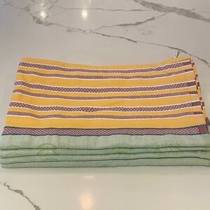 Set of 4 French Designer High Quality Large Cotton Kitchen Towels. 28”X23”